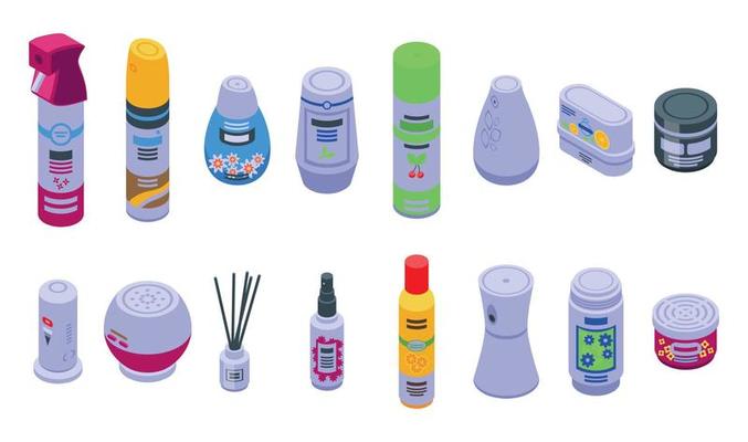 Air freshener icon, isometric style