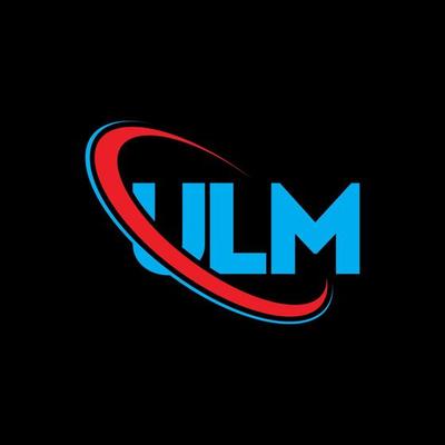 ULM logo. ULM letter. ULM letter logo design. Initials ULM logo linked with circle and uppercase monogram logo. ULM typography for technology, business and real estate brand.