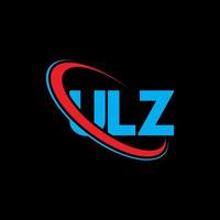 ULZ logo. ULZ letter. ULZ letter logo design. Initials ULZ logo linked with circle and uppercase monogram logo. ULZ typography for technology, business and real estate brand. vector