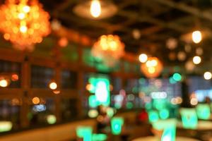Pub Club Bar blurry and bokeh background image. photo