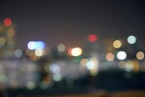 Cityscape blurry and bokeh background image. photo