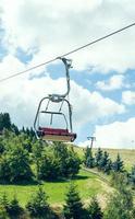 Chairlift in the summer photo