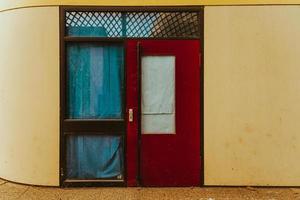 a locked loading door in sequence of corona pandemic photo