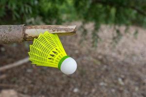 a badminton in nature photo