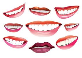 Collection of smiles vector