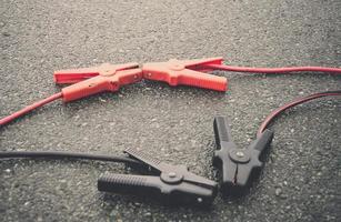 Set of jumper leads or cables photo