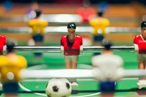 foosball in close up photo