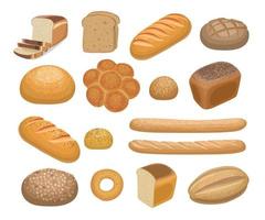 Bread, bakery products vector