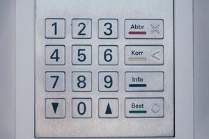 a number field of an atm machine photo
