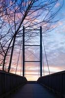 bridge in the sunset photo