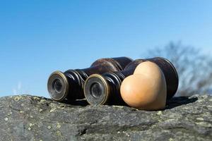 binoculars with heart photo