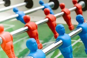 table football in closeup photo