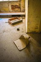 old dilapidated house with sink photo