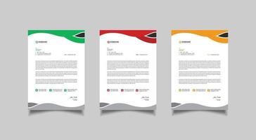 Modern Business Letterhead template design vector