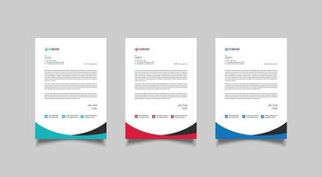 Modern Professional Letterhead Template vector