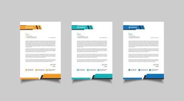 Modern Professional Letterhead Template vector