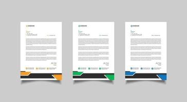 Minimal letterhead template design vector