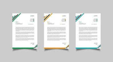 Minimal letterhead template design vector