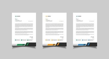 Business letterhead template design vector