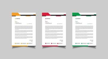 Minimal letterhead template design vector