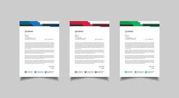 Minimal letterhead template design vector