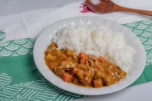 Kurobuta pork curry rice, Japanese food photo