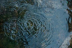 ondulación de agua abstracta sobre fondo de cemento para el fondo. textura compleja natural foto