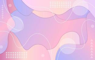 Pastel Color Abstract Fluid Gradient Background vector