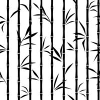 Bamboo seamless pattern. Seamless texture with leaves. vector