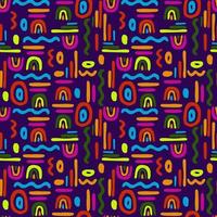 Seamless pattern from bright worms vector