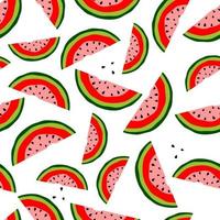 Watermelons seamless pattern. Seamless summer vector background.