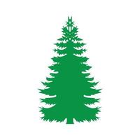 simple christmas tree icon vector logo