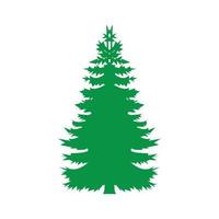 simple christmas tree icon vector logo