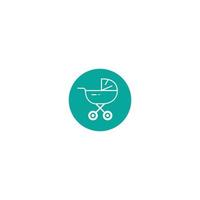 logotipo de vector de tienda de suministros para bebés simple