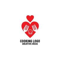 Hat chef logo template vector