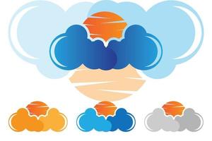 Cloud template vector