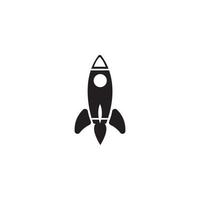 space rocket icon vector logo