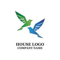 simple animal bird icon vector logo