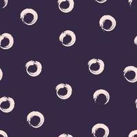 Pattern with abstract circles and dark background vector