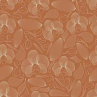 Delicate orchid pattern. Vector seamless background .