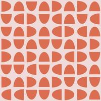 Vector seamless pattern. Trendy monochrome texture. Geometric patterns of the ovals.