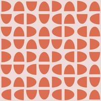 Vector seamless pattern. Trendy monochrome texture. Geometric patterns of the ovals.