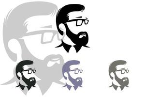 peluquero herramienta tijeras logo icono fondo símbolo vector