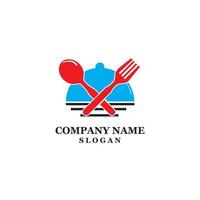 Hat chef logo template vector