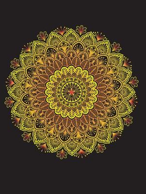 Vector hand drawn doodle mandala. Ethnic mandala with colorful tribal ornament.