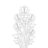 flourish line art stroke of coloring page vector file graphic illustration template design