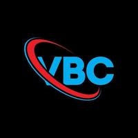 logotipo vbc. letra vbc. diseño del logotipo de la letra vbc. logotipo de iniciales vbc vinculado con círculo y logotipo de monograma en mayúsculas. tipografía vbc para tecnología, negocios y marca inmobiliaria. vector