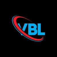 logotipo vbl. letra vbl. diseño de logotipo de letra vbl. logotipo de iniciales vbl vinculado con círculo y logotipo de monograma en mayúsculas. tipografía vbl para tecnología, negocios y marca inmobiliaria. vector