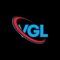 logotipo vgl. letra vgl. diseño de logotipo de letra vgl. logotipo de iniciales vgl vinculado con círculo y logotipo de monograma en mayúsculas. tipografía vgl para tecnología, negocios y marca inmobiliaria. vector