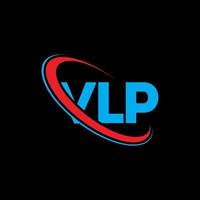 logotipo vlp. carta vlp. diseño de logotipo de letra vlp. logotipo de iniciales vlp vinculado con círculo y logotipo de monograma en mayúsculas. tipografía vlp para tecnología, negocios y marca inmobiliaria. vector